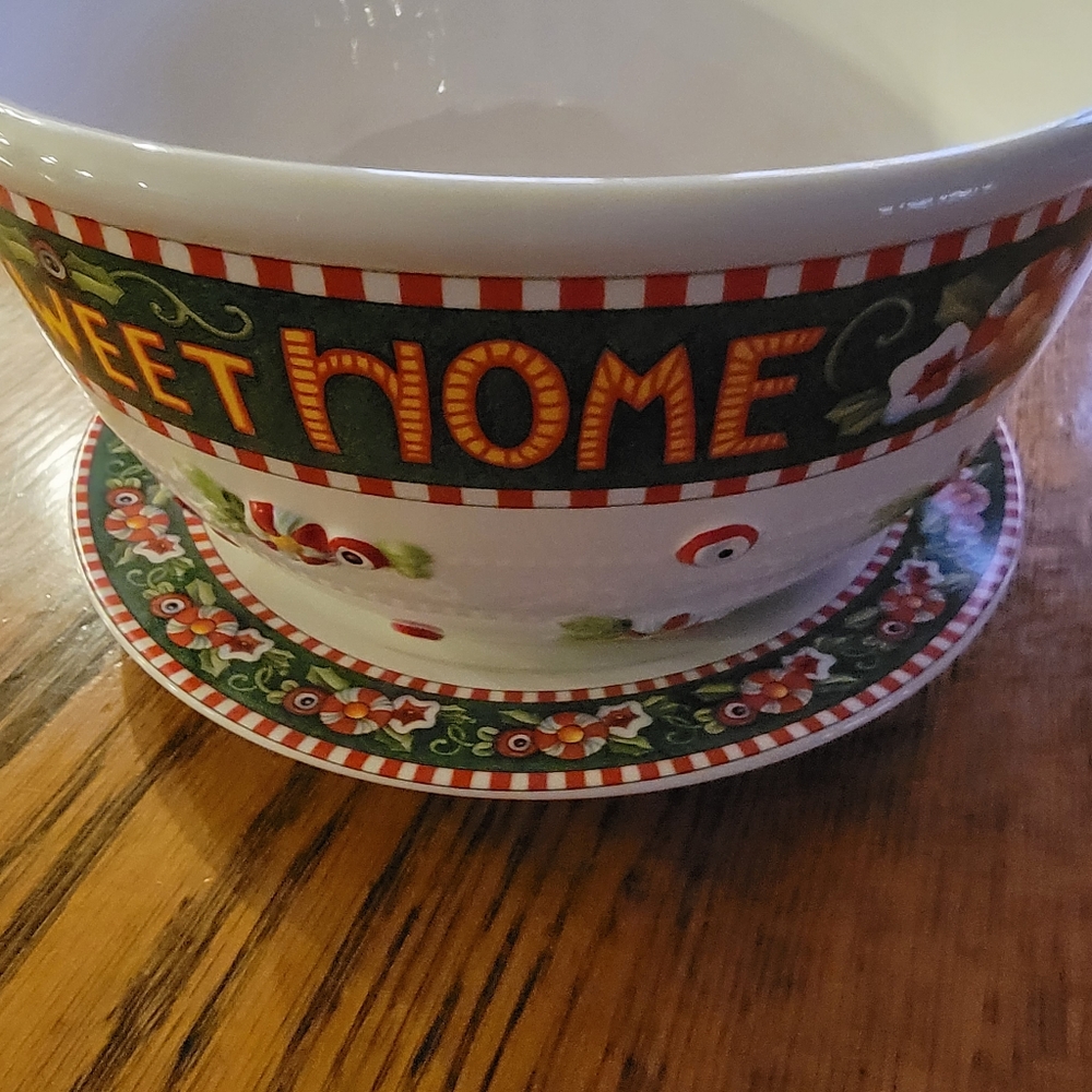 Mary Engelbreit Bowl and Plate Sweet Home